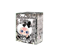 Pendentif de sac à dos mignon en peluche PVC, série Baby Three Absolute Black White Gray, 100% original et authentique, vente chaude