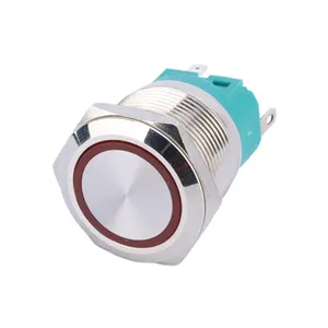 22mm Factory High Quality Lift Limit Electronic 250V AC T105 5e4 Miniature Momentary Led Push Button Switch