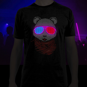 La impresión personalizada luz LED T camisa intermitente EL ecualizador - Product Image 6