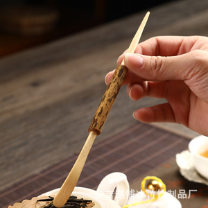 Cuchara de té de bambú hecha a mano, accesorio tradicional para la ceremonia del té - Product Image 2
