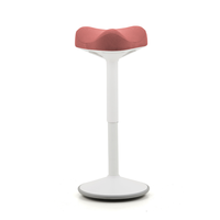 Triangle Anti-dérapant Base Blanche Penchée Selle Réglable Ergonomique Tabouret Debout