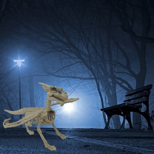 Halloween Simulation Dragon Skeleton Model Holiday Party Indoor/Yard <b>Decoration</b> Props Plastic Skeleton Crafts - Product Image 4