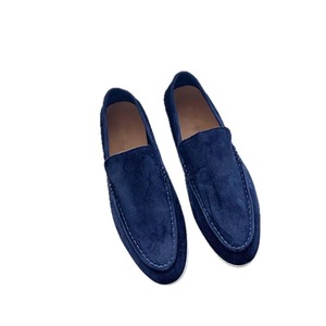 Chaussures décontractées montantes en peau de mouton style coréen pour homme, mocassins paresseux et confortables en caoutchouc, fausse fourrure, idéales pour l'été - Product Image 5