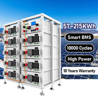 Armoires de stockage d'énergie industrielles et commerciales 200 kWh 300 kWh 100 kWh Batteries solaires haute tension 100 kW Batteries lithium-ion