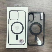 Étui de téléphone magnétique en TPU antichoc CINDA Luxury 16 Pro Max pour le nouveau modèle, avec une sensation de peau, poignée de téléphone, placage électrolytique, artisanat spécial