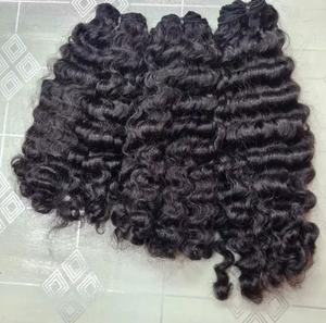 Parrucche di capelli umani vergini cambogiani, birmani e vietnamiti, ricci, crespi, a onda d'acqua, con frontale - Product Image 5