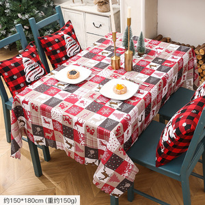 Hot New Christmas Mantel Poliéster rojo con diseño de dibujos animados moderno hecho a mano Lavable para uso doméstico Exclusivo para <span class=keywords><strong>Amazon</strong></span> - Product Image 2
