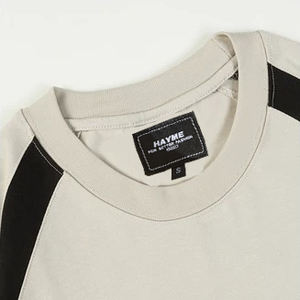 Wholesale Boxy Fit Vintage 100% Cotton Character T-<b>Shirt</b> Heavyweight Custom Plain Round Neck <b>Patchwork</b> Oversized T-<b>shirt</b> - Product Image 4