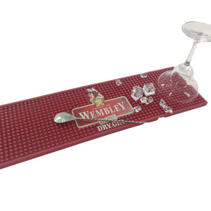 Custom Printed <b>Silicone</b> PVC Bar Runner Rubber Pub Mat Beer Spill <b>Pad</b> Rail Mat Drip Tray Non Slip Service Mat Table Coaster - Product Image 6