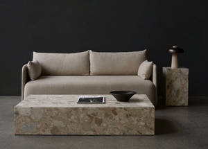Mesa de centro de mármol Kunis Breccia, diseño minimalista, rectangular, moderna, para sala de estar - Product Image 2