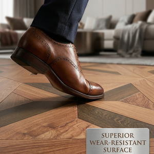 <span class=keywords><strong>Parquet</strong></span> en chêne blanc Chantilly conçu sur mesure avec système de clic pour salon et villa - Product Image 4