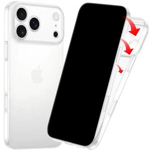 Матовый противоударный минималистичный тонкий чехол для iPhone 17/16/15/14/13/12 Pro Max, ударопрочный чехол в уличном стиле - Product Image 4