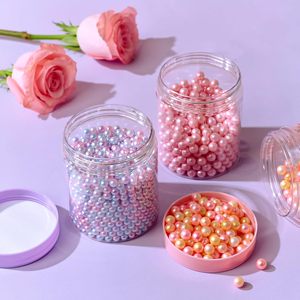 กระปุกครีมทรงกลม PET สีม่วงด้าน/ม่วงสดใส พร้อมฝาเกลียวพลาสติกพิมพ์ลายสกรีน ฐาน PP สำหรับเครื่องสำอางหน้าและผิวกาย - Product Image 3