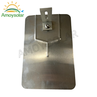 Noir et argent L pieds support de montage de panneau solaire bardeaux d'asphalte toit clignotant bardeaux de toit système de Support