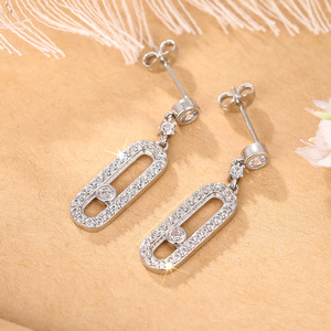 Orecchini con Micro Pavé di Zirconi per Donne, Gioielli Eleganti per Uso Quotidiano - Product Image 1