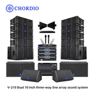 Sistema de Audio Profesional PA Chordio V210, Altavoz de Concierto <span class=keywords><strong>Pasivo</strong></span> con Neodimio de Alta Precisión, Caja Acústica de Línea de Respuesta Potente - Product Image 1