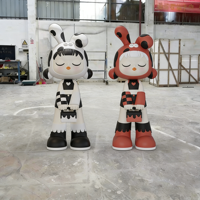 Sculpture en résine de personnage de dessin animé sur mesure, taille réelle, pour vitrine