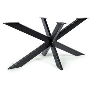 Pieds de Table rectangulaires modernes en acier, pieds de Table en fonte, Base de salle à manger en acier, pieds plats en métal pour Tables - Product Image 1