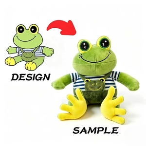Boneka Katak Lucu dan Ceria, Super Lembut, Isi Kapas PP untuk Menghilangkan Stres - Product Image 1