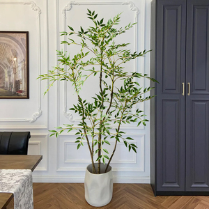 All'ingrosso di plastica Monstera palma <span class=keywords><strong>verde</strong></span> per interni/esterni <span class=keywords><strong>verde</strong></span> durevole per la <span class=keywords><strong>casa</strong></span> di nozze fiori artificiali medi - Product Image 3