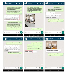Hiện đại đô thị phong cách màu xám hạt thạch anh slab sạch yên tĩnh cao quý bề mặt <span class=keywords><strong>Countertop</strong></span> cho biệt thự Tường Phòng Ngủ ngoài trời-full-House - Product Image 6