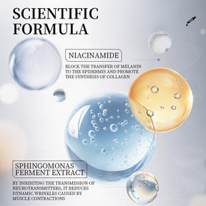 Suero Facial Hidratante con Ácido Hialurónico y Platino Antiarrugas, Botella Plateada, Aceite de Emú, Vitamina C, Aloe Vera y Perla - Product Image 3