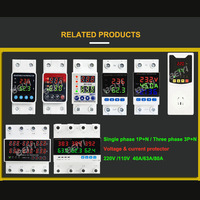 Interruptor de Circuito RCCB Inteligente WiFi Tuya Universal de 380V 100A de 4 Polos, Medidor de Energía Bidireccional, Protector de Voltaje y Fugas