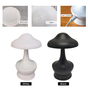 Lampe de bureau moderne couleur RGB16, luxueuse lampe de bureau décorative style champignon rouleau, <span class=keywords><strong>veilleuse</strong></span> portable - Product Image 3