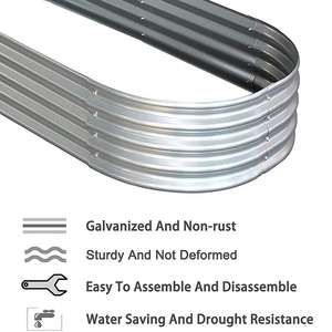 Jardinière surélevée modulaire en acier galvanisé VERTAK Premium, bac à plantes en métal réglable <span class=keywords><strong>pour</strong></span> l'extérieur, <span class=keywords><strong>pour</strong></span> légumes et fleurs - Product Image 4