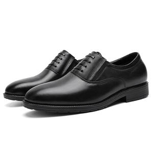 Zapatos de Vestir de Alta Gama para Hombre, Color Negro y Marrón, con Cordones, Antideslizantes, Transpirables, Ligeros, con Aumento de Altura - Product Image 1