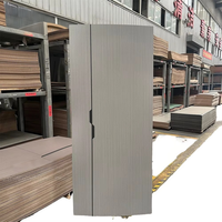 Porte coulissante moderne en MDF, séparateur d'espace intérieur peu encombrant, porte coulissante à panneau plat sur mesure pour appartement et maison