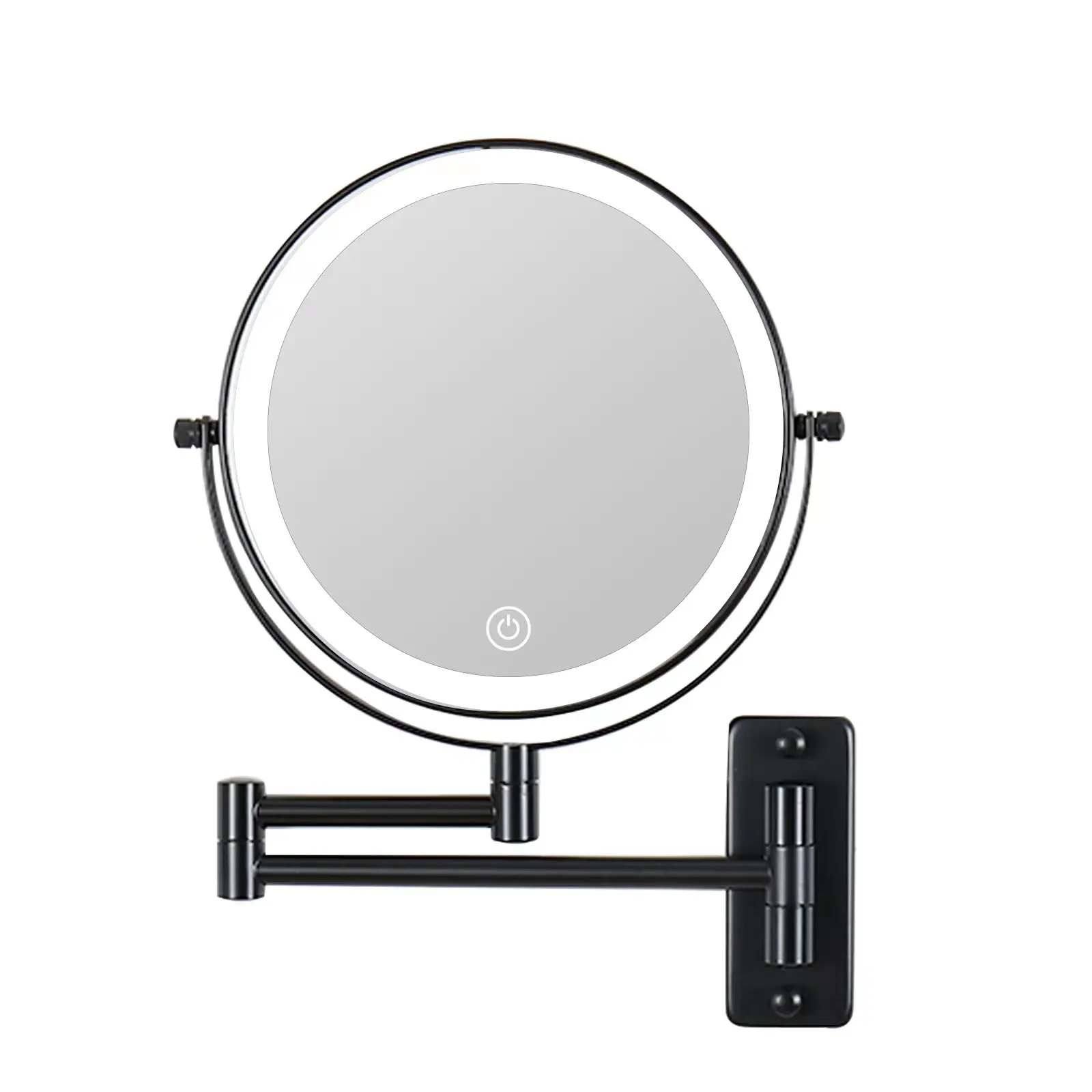 wall mounted magnifying makeup mirror make up mirror with led light for bathroom