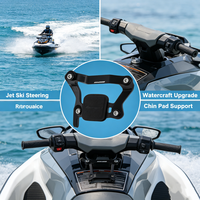 Support de direction réglable et repose-menton PWC en aluminium anodisé noir usiné CNC pour accessoires de bateaux
