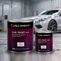 Peinture automobile acrylique 1K couleur argent Ruijing Garage, idéale pour les achats en gros, application au pistolet, livrée avec un transport pratique