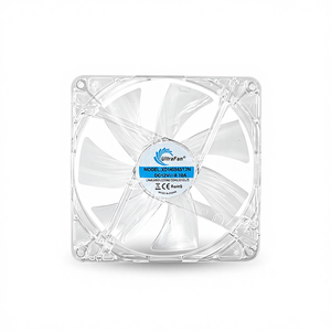 透明なコンピュータ冷却ファン <span class=keywords><strong>USB</strong></span> インターフェース XD14025 PBT プラスチック 12V DC 0.1A カラフルなライト - Product Image 1