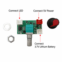 Module de variateur de lumière LED rechargeable USB Type-C, carte de circuit imprimé (PCB) avec contrôleur PWM pour lumières DIY 3.7V