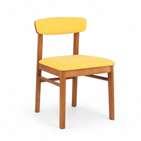 Chaise de salle à manger moderne en bois de frêne personnalisable pour hôtels et restaurants, usage commercial