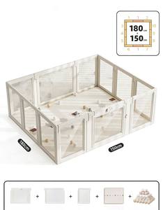 Parc pour bébé multi-combinaison, aire de <span class=keywords><strong>jeux</strong></span> pour tout-petits, cour de <span class=keywords><strong>jeux</strong></span> intérieure, sécurité, plastique HDPE, clôtures pour bébé, motif de dessin animé pour enfants - Product Image 2