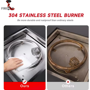 Nhà máy trực tiếp vuông ngoài trời gas hố lử<span class=keywords><strong>a</strong></span> cho Patio sử dụng - Product Image 3