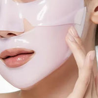 Masque en gel coréen hydratant et raffermissant au collagène rose PDRN ADN de saumon pour la nuit, soin visage éclatant, marque privée
