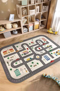 Alfombra de juego lavable antideslizante con estampado digital para niños, antialérgica, para dormitorio, guardería, preescolar, personalizada, OEM - Product Image 2