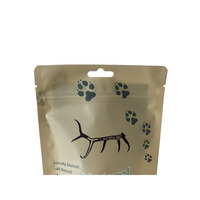 Vente en gros de sachets refermables pour aliments humides pour chats et chiens fenêtre ovale sachets d'emballage pour aliments pour chats et chats sachets en mylar
