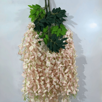 Lot de 12 fleurs artificielles suspendues pour décoration de plafond de mariage et restaurant, en gros