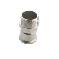 DVGW WRAS WATERMARK Matériel de plomberie EN10312 Acier inoxydable 304 316L Inox M Profile Pro Press Pipe Fittings