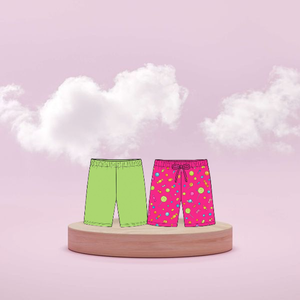 Pantalones cortos de motociclista para niña, hechos a mano para un uso acogedor y un estilo flexible que brindan practicidad y un aspecto moderno - Product Image 5