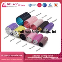 Tiges à boucler en spirale à âme en aluminium vertes, pointe en nylon allongée, lot de 12 tiges à boucler, taille moyenne à grande