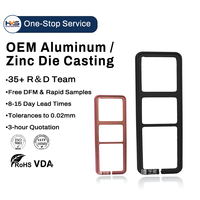 Borde de interruptor OEM aceptado, de aleación de aluminio fundido a presión, borde de encendido/apagado de aleación de zinc fundido a presión con tratamiento de superficie.