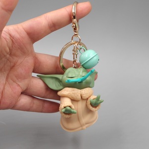 Jouets figurines d'<span class=keywords><strong>action</strong></span> 5 pièces/ensemble Mignon poupée Mandalorian Baby Yoda <span class=keywords><strong>Porte</strong></span>-clés - Product Image 2