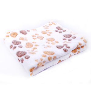 Tapis de lit chaud à imprimé de pattes, 1 paire, couvertures douces pour animaux de compagnie, chiens et chats, vente en gros - Product Image 4