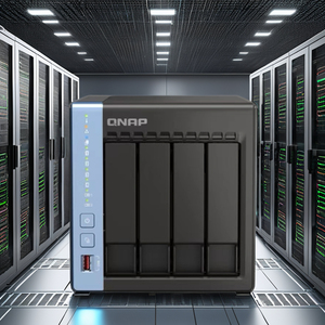 Serveur de stockage NAS QNAP TS-464C d'origine 10 Go 2,9 GHz Quatre disques 8 Go de RAM et quatre cœurs avec interface USB 100% non ouvert - Product Image 3